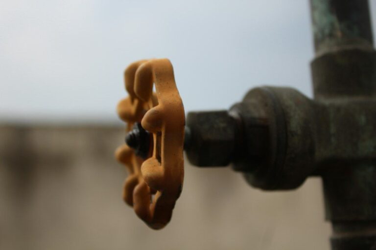 Absperrventil an einer Wasserleitung